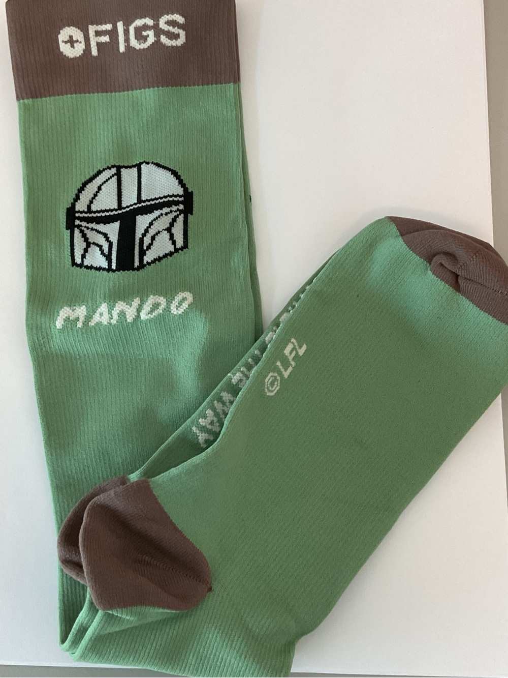 Figs unisex compression Socks large new mando grogu graphic retails $32